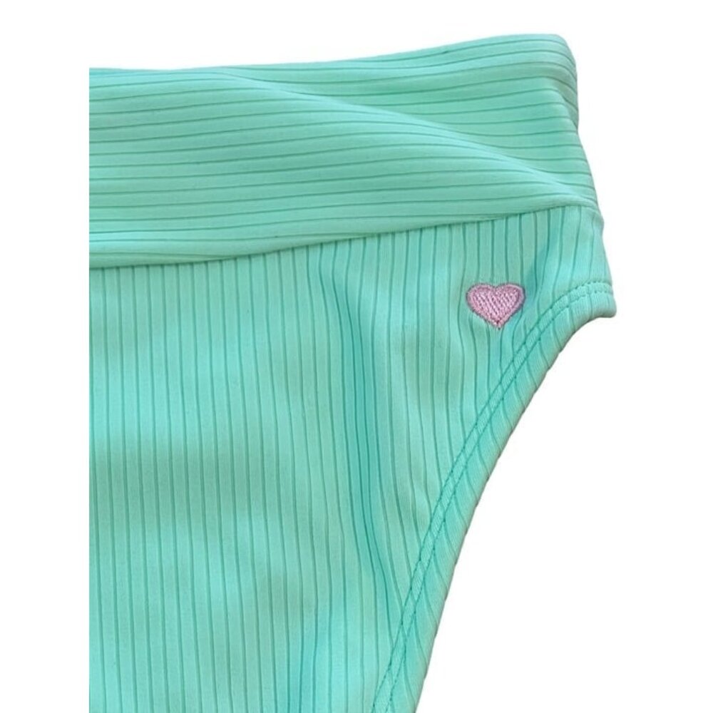 NWOT Stoney Clover High-Leg High-Waist Ribbed Bikini Bottom - M (8-10) - Picture 3 of 3